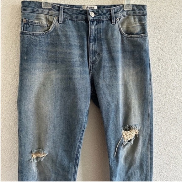 Acne Studios Pop Trash Distressed Straight Jeans - Picture 6 of 10